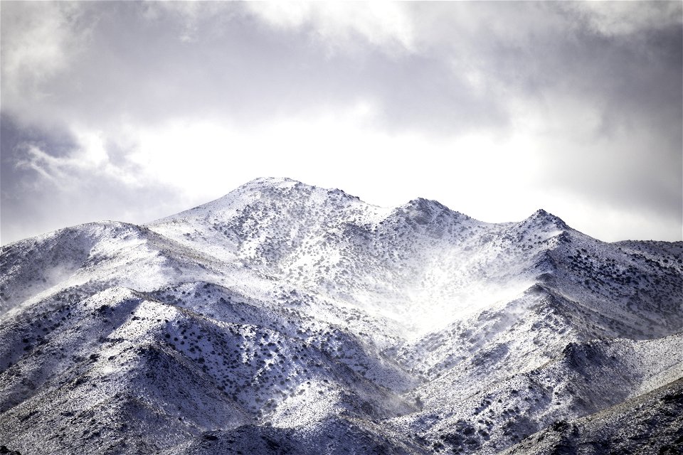 Snow covered mountains near Quail Springs