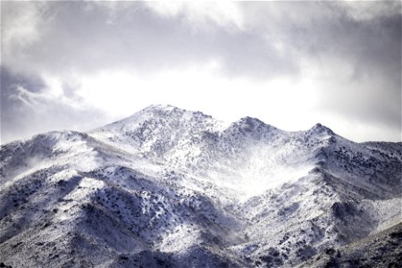 Snow covered mountains near Quail Springs