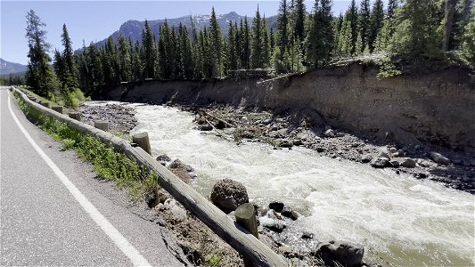 Yellowstone flood event 2022: Northeast Entrance Road washouts near Trout Lake Trailhead (4)