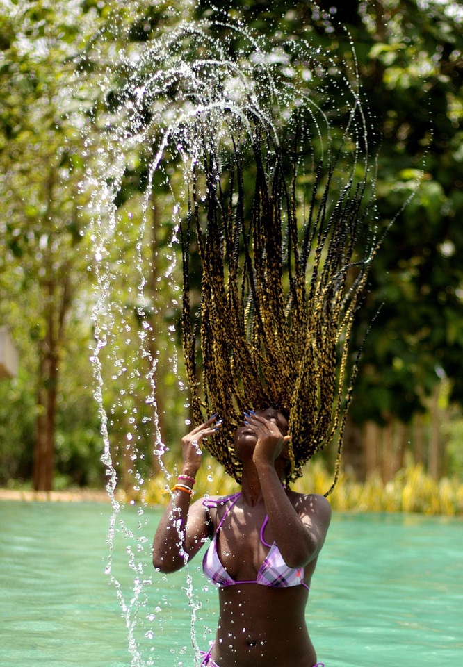 Water nature girl