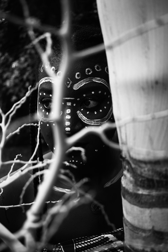 Monochrome dark black and white