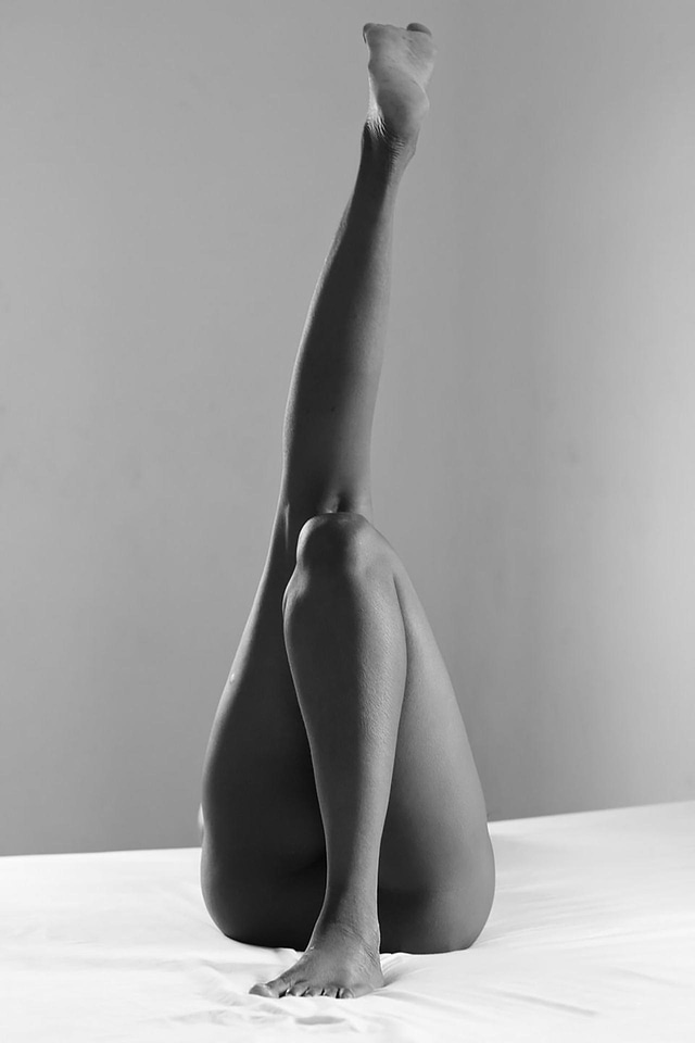Nude monochrome people