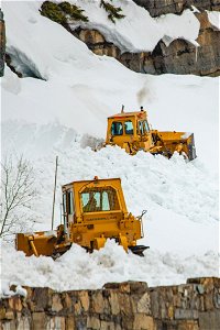 Plowing Going-to-the-Sun Road in 2023 photo