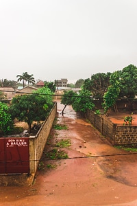 Landscape benin rainyday photo