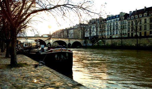 A river Seine bank.