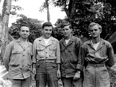 SC 337379 - Four members of the 27th Div., all from the state of New York, who were awarded the Bronze Star for heroic achievement during the Battle for Saipan. photo