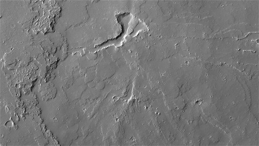 Lava Flows at the Base of Olympus Mons photo