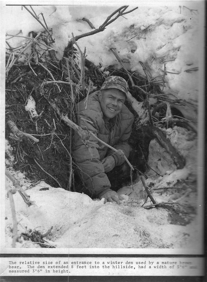 (1969) Winter Den Entrance