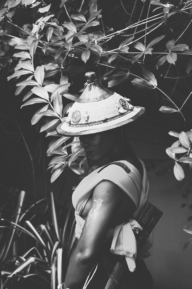 People woman black and white