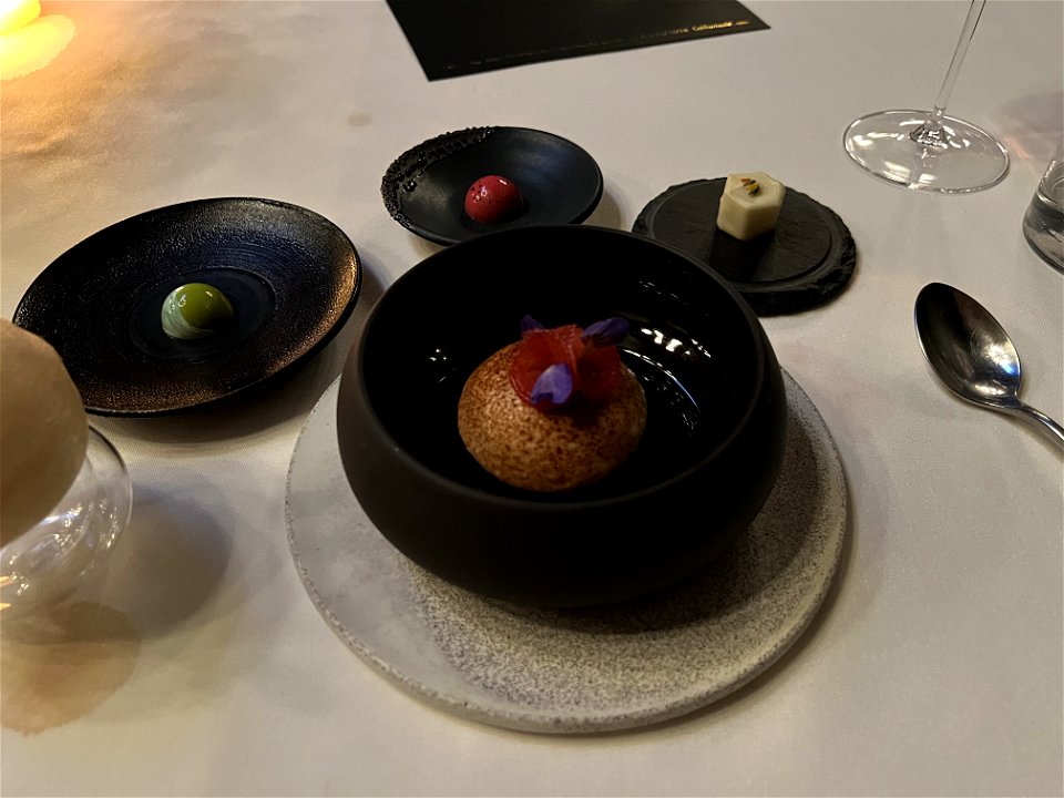 Imperial Plum Chiboust and Bon Bons