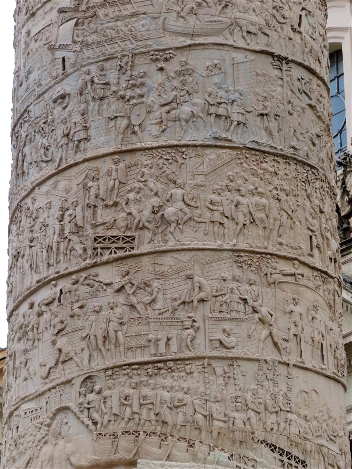 Additional View Trajan Column Roman Forum Rome Italy