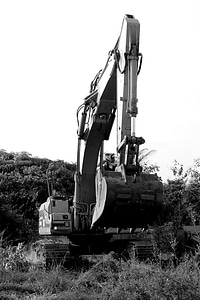 Excavator digger backhoe photo