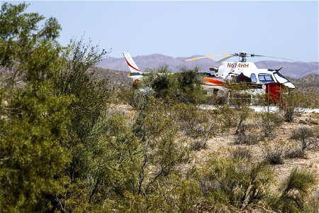 MAY 19: The Weaver Mountain helicopter at aviation center. photo