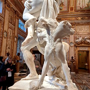 Cerberus  Rape of Proserpina Villa Borghese Gallary Rome Italy