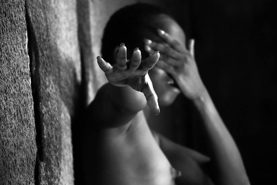 Woman people black and white