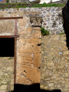 Faux Colum Capitals Ruins Pompeii Italy