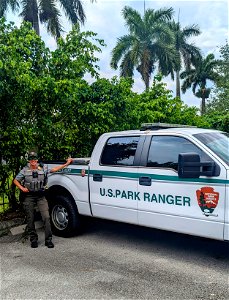 Law Enforcement Ranger with Truck photo