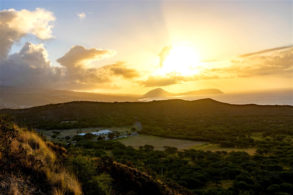 Diamond Head Crater sunrise, Hawaii