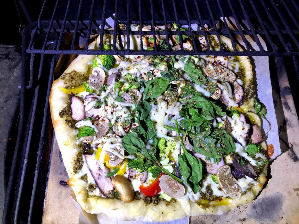 2021/365/271 Pizza Going On The Grill...