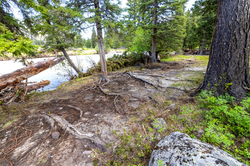 Yellowstone flood event 2022: Slough Creek Campground flooding