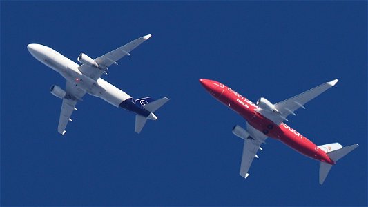Airbus vs. Boeing from Munich photo