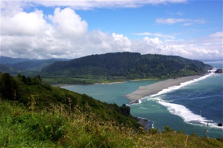 Klamath River estuary and Pacific Ocean