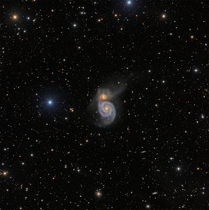 Messier 51 ultra-deep image photo