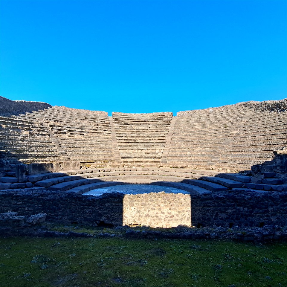 Little Theater Ruins Pompeii Italy