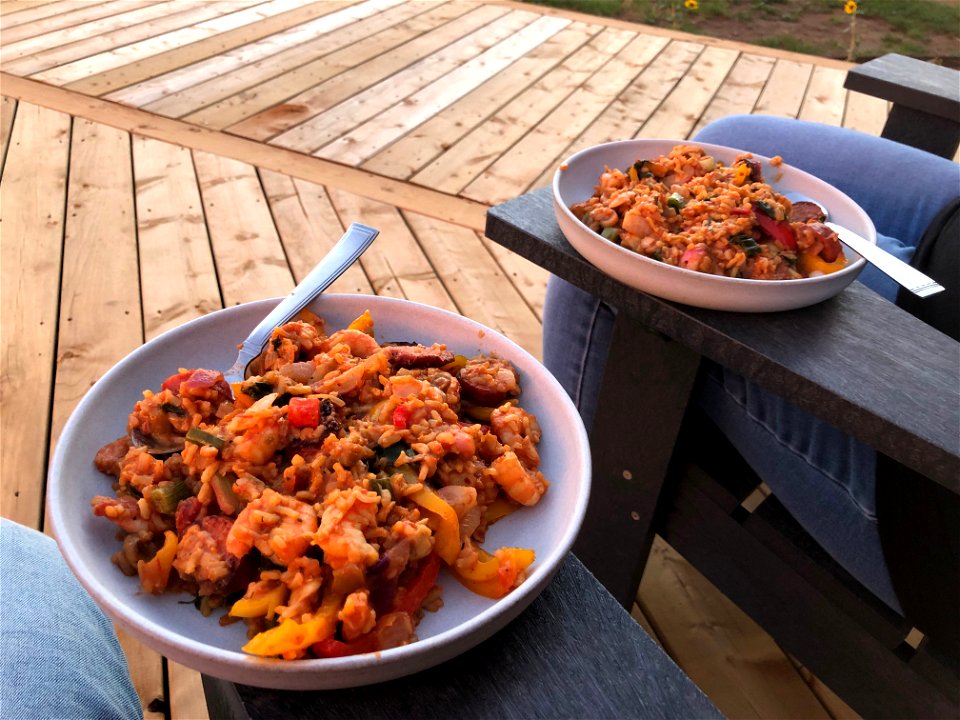 Jambalaya on the Front Deck