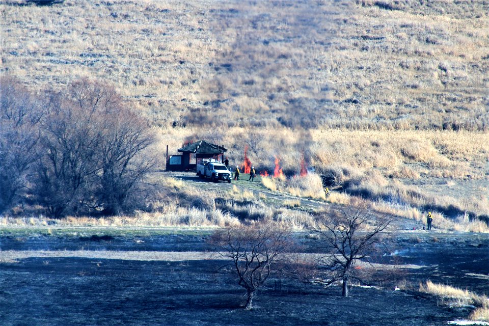 Prescribed burn at Modoc National Wildlife Refuge