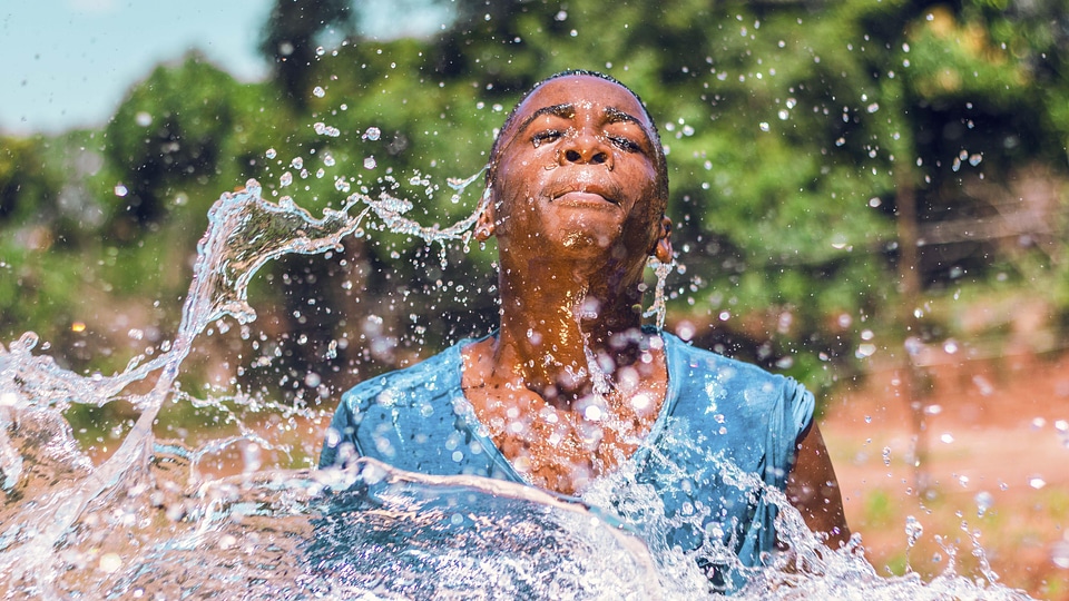 Wet boy people photo