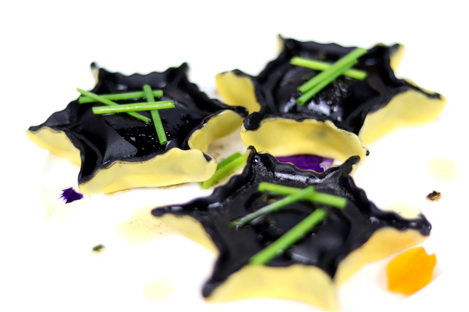 Sunflower Lobster Ravioli (Based on Stefano Secchi's Rezdôra)