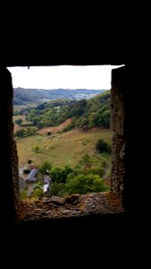 Vue Ouest du Chateau d'Anjony, Cantal