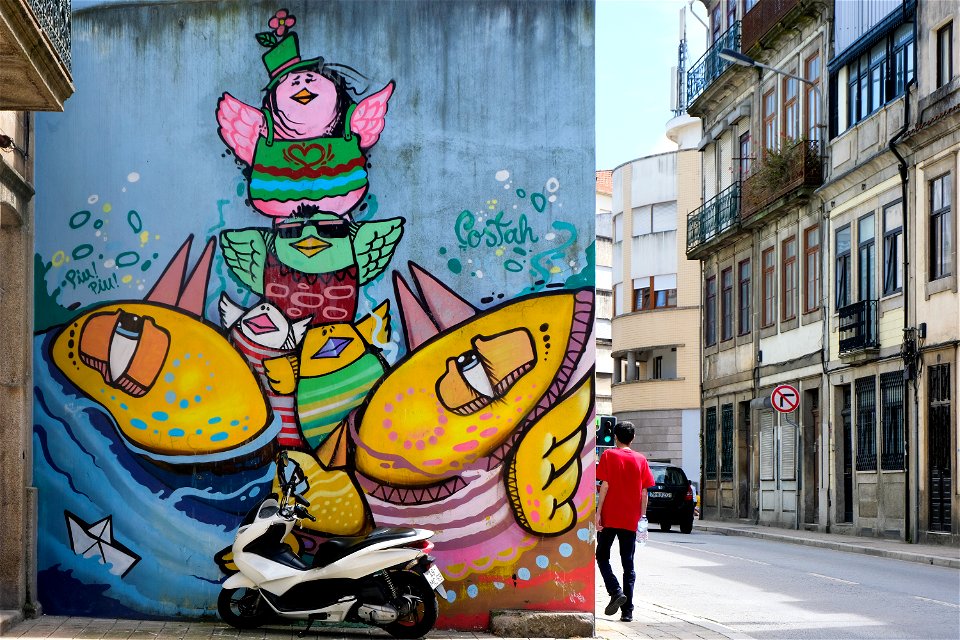 Grfitti With Birds