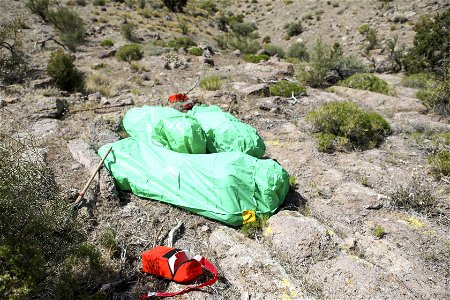 MAY 15 Firefighters practice deploying fire shelters photo