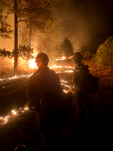 Night Operations on the High Park Fire photo