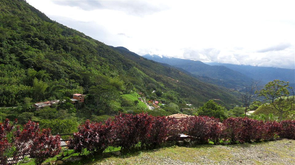 alto de la quiebra-paisaje del camino a nuestra finca photo