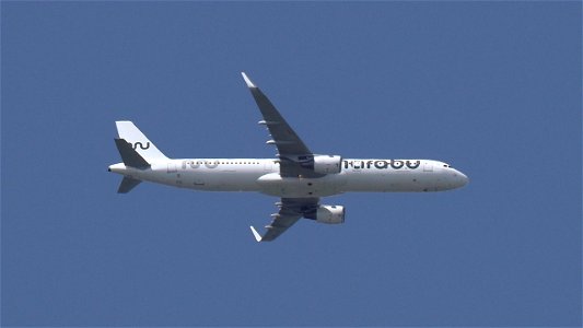 Airbus A321-211 LY-TUV Marabu (Operated by Heston Airlines) from Palma de Mallorca (97000 ft.)
