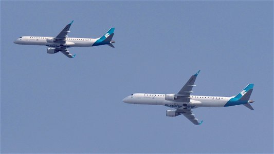 Air Dolomiti (Ad Astra Livery) Embraer E195LR Twin Pack: I-ADJO from Bologna (13400 ft.) & I-ADJM from Florence (11800 ft.) photo