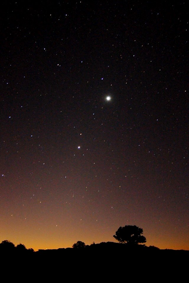 Jupiter and Mars in Shenandoah's Night Sky photo