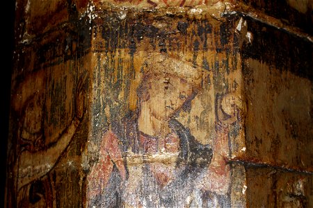 One of the greatest treasures in the church is the painted column featuring ten events in the life of our Lord.  Dating from circa 1306, the column is one of only a few to survive in Britain.