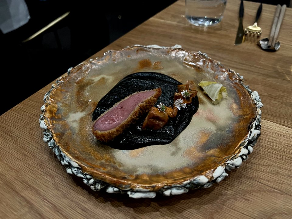 Japanese Black Curry, Squab, Chanterelles