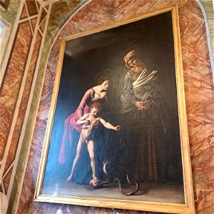Madonna and Child with St Anne Caravaggio Villa Borghese Gallary Rome Italy