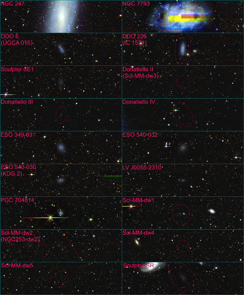 The satellite galaxies of NGC 253