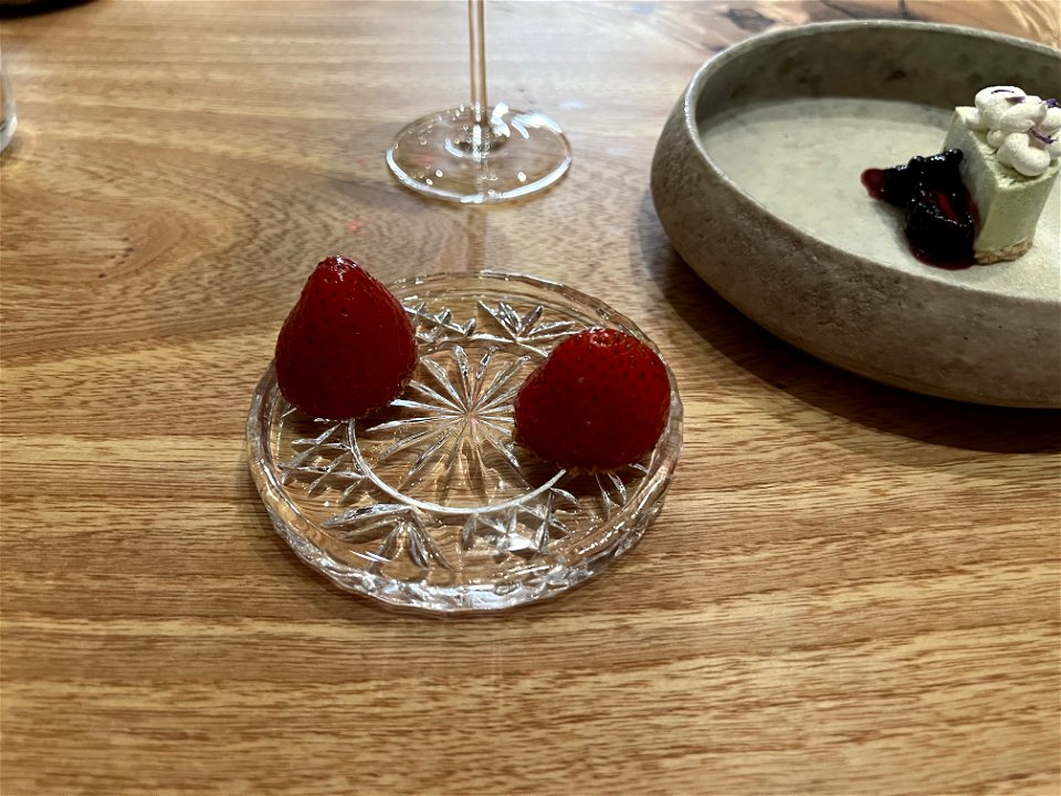 Anise Hysop, Semifreddo, Blackberries, Koji