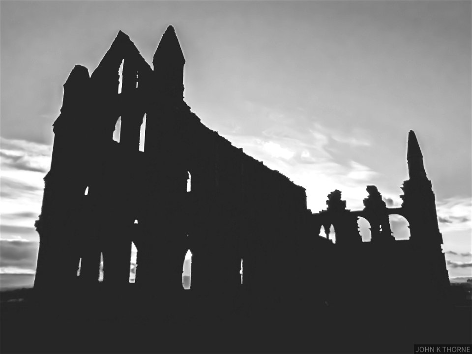 Whitby Abbey Silhouette