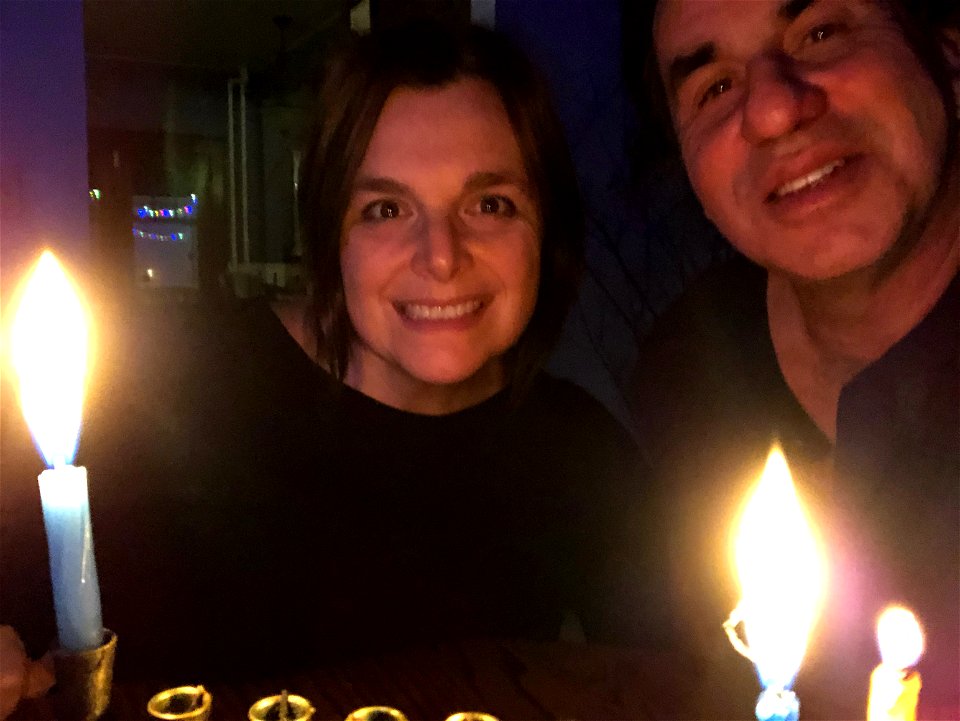 Alan and Cori do Hanukkah 2 of 8