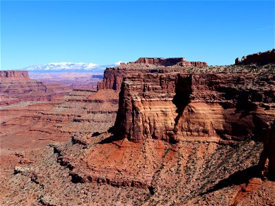 Shafer Canyon at Canyonlands NP in UT photo
