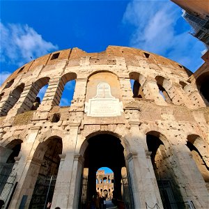 Entry to arena Colosseum Rome Italy