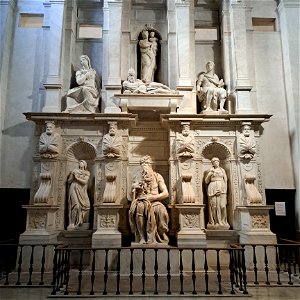 Michelangelo's Moses Sculpture 1505 Basilica di San Pietro in Vincoli Rome Italy